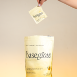 Hands lifting sachets